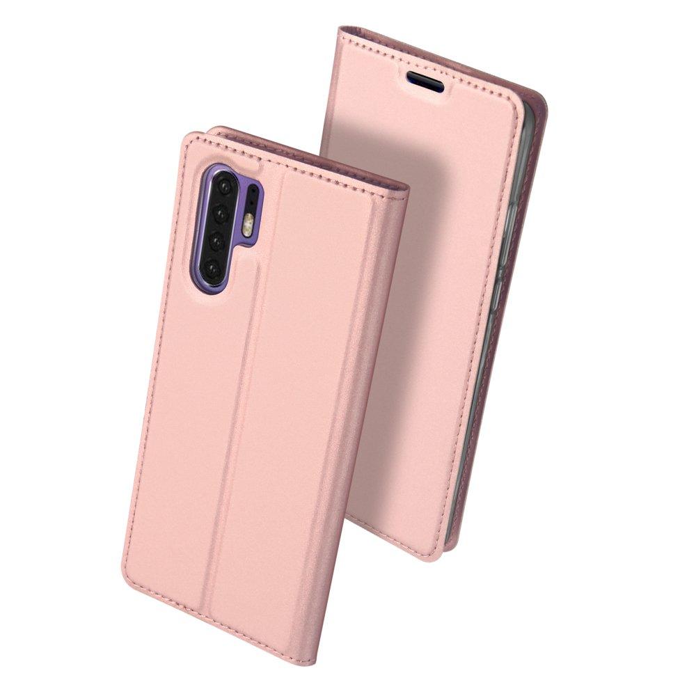 Θήκη Πορτοφόλι Flip Dux Ducis από Δερματίνη - Huawei P30 Pro - Ροζ Χρυσο - iThinksmart.gr