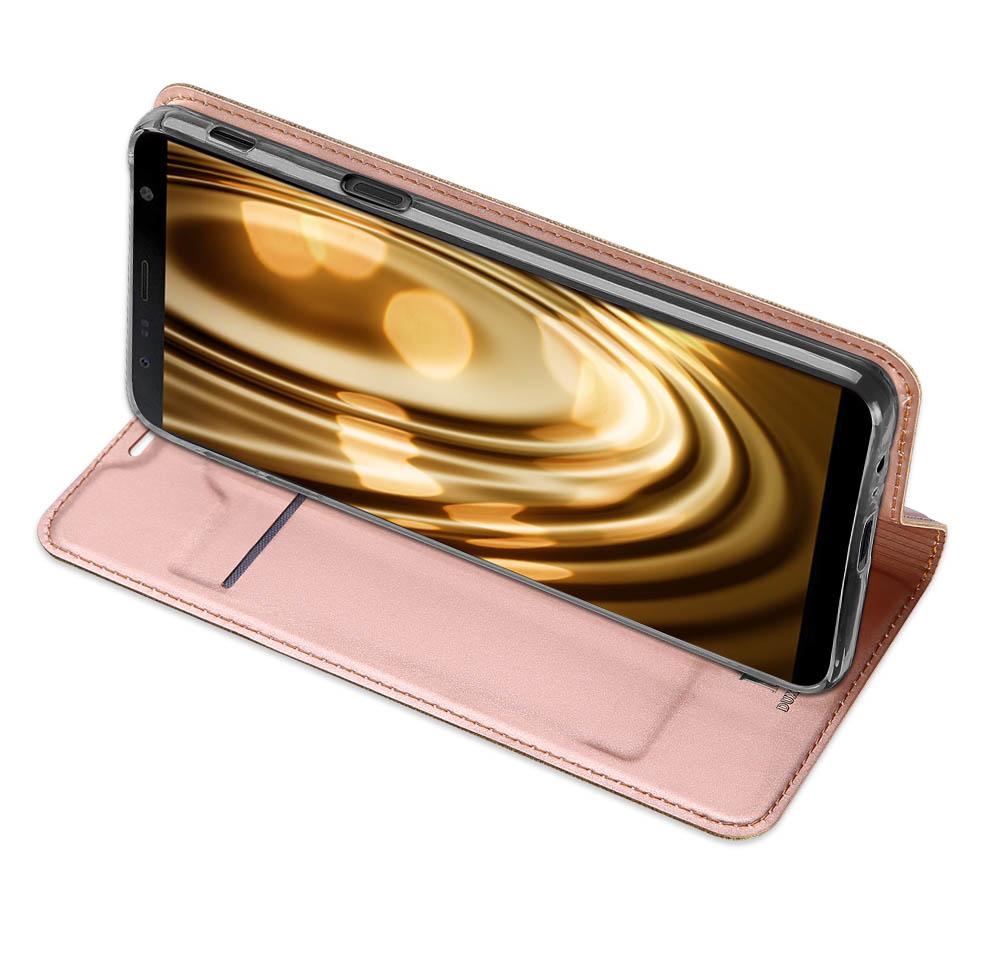 Θήκη Πορτοφόλι Flip Dux Ducis από Δερματίνη - Samsung Galaxy J6 Plus (2018) - Χρυσο - iThinksmart.gr