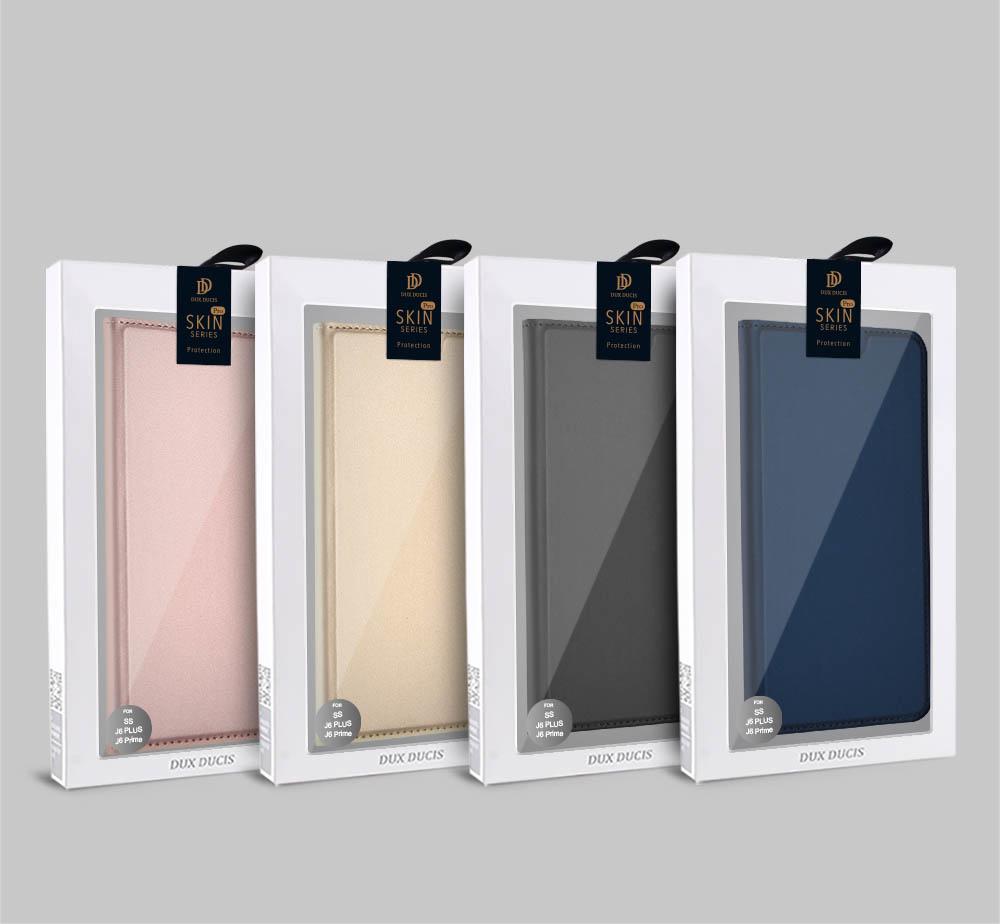 Θήκη Πορτοφόλι Flip Dux Ducis από Δερματίνη - Samsung Galaxy J6 Plus (2018) - Χρυσο - iThinksmart.gr