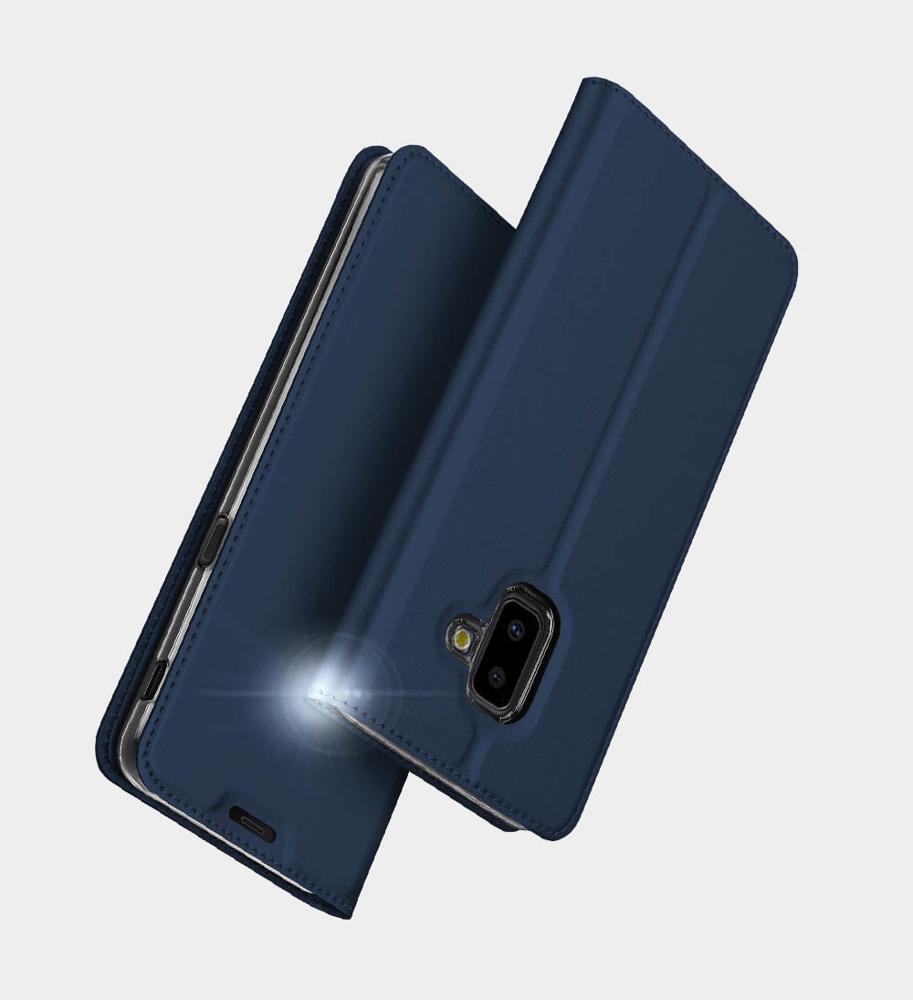 Θήκη Πορτοφόλι Flip Dux Ducis από Δερματίνη - Samsung Galaxy J6 Plus (2018) - Χρυσο - iThinksmart.gr