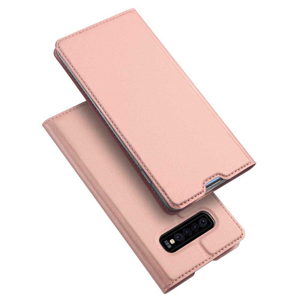 Θήκη Πορτοφόλι Flip Dux Ducis από Δερματίνη - Samsung Galaxy S10 Plus - Ροζ Χρυσο - iThinksmart.gr