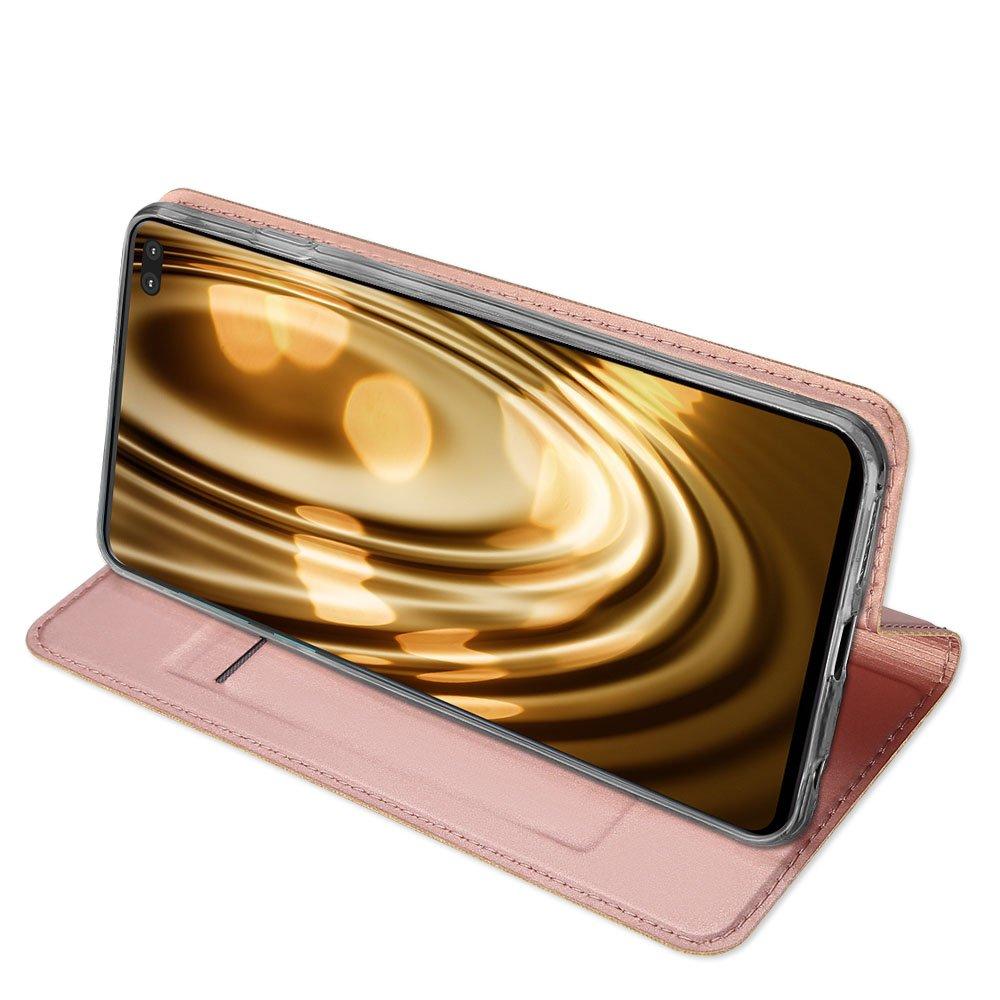 Θήκη Πορτοφόλι Flip Dux Ducis από Δερματίνη - Samsung Galaxy S10 Plus - Ροζ Χρυσο - iThinksmart.gr