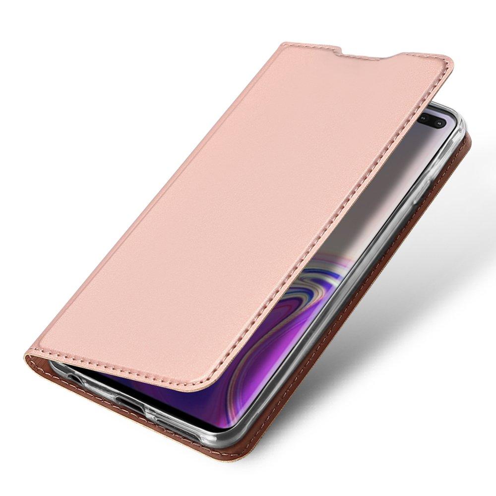 Θήκη Πορτοφόλι Flip Dux Ducis από Δερματίνη - Samsung Galaxy S10 Plus - Ροζ Χρυσο - iThinksmart.gr