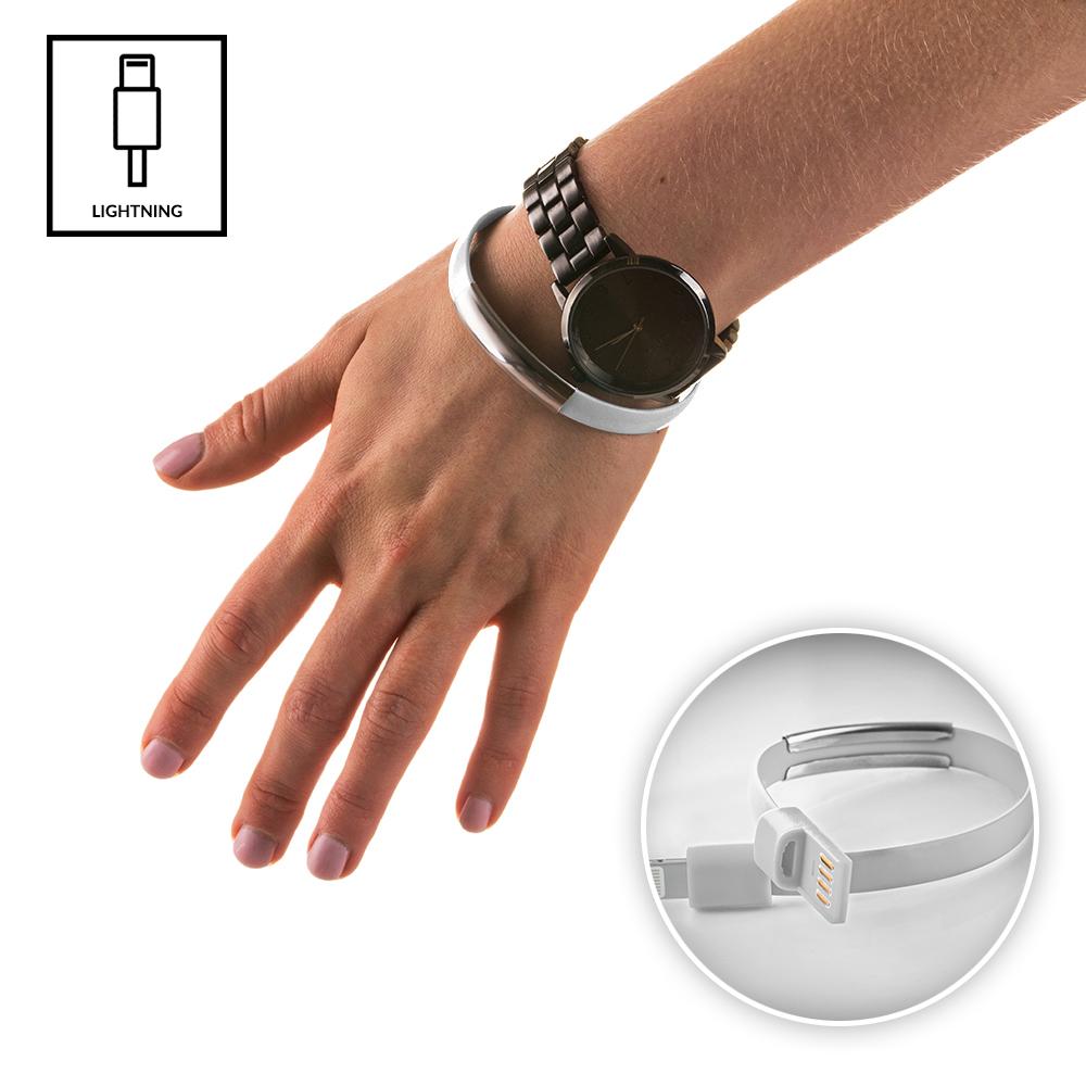 Καλωδιο Βραχιολι Lightning - Λευκο - iThinksmart.gr