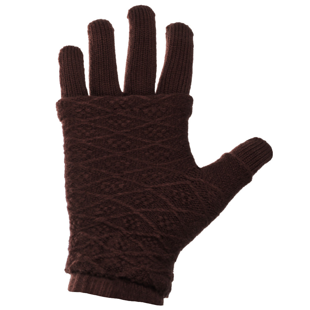 Touch Screen Gloves 2in1 - Brown - iThinksmart.gr