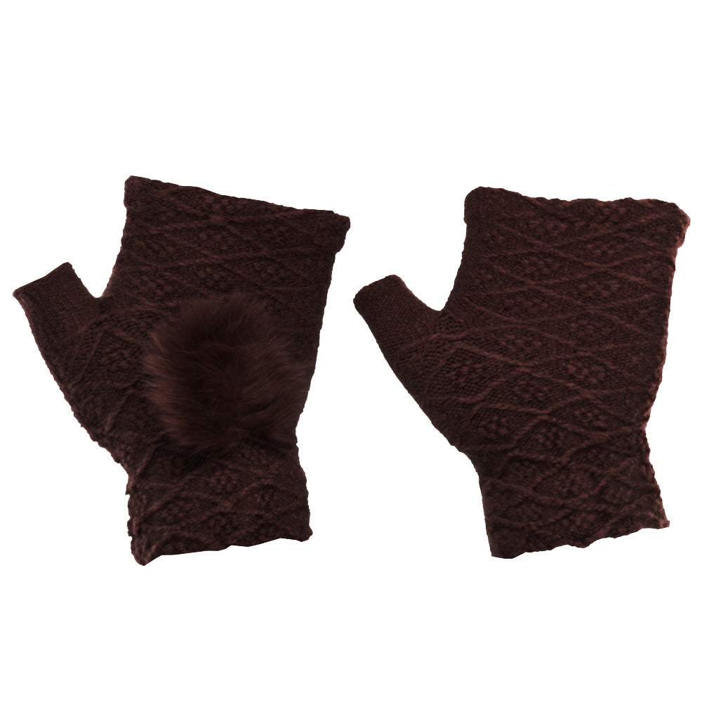 Touch Screen Gloves 2in1 - Brown - iThinksmart.gr