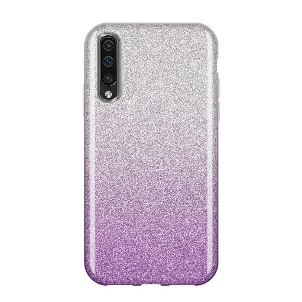 Θήκη Wozinsky Glitter Shining - Samsung Galaxy A50 - Ασημί / Μωβ - iThinksmart.gr