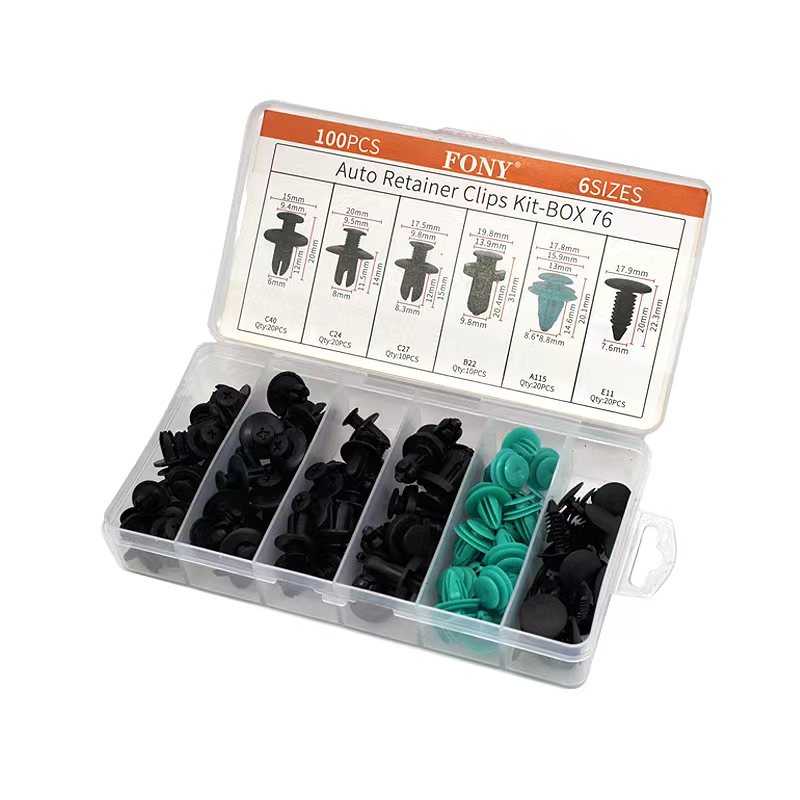 Σετ συνδετήρες αυτοκινήτου - Push Retainer Clips - 100PCS - 001900 - iThinksmart.gr