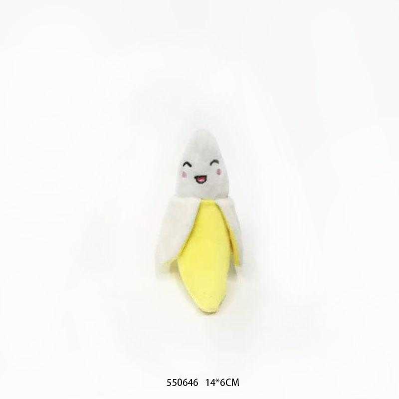 Λούτρινο παιχνίδι σκύλου μπανάνα - 14x6cm - 550646 - iThinksmart.gr