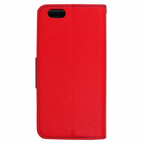 Θήκη Πορτοφόλι Fancy Book από Δερματίνη - iPhone 11 Pro Max - Κοκκινο / Μπλε - iThinksmart.gr