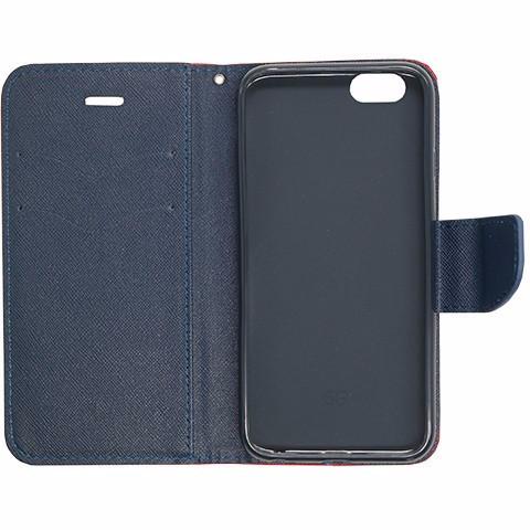 Θήκη Πορτοφόλι Fancy Book από Δερματίνη - iPhone 11 Pro Max - Κοκκινο / Μπλε - iThinksmart.gr