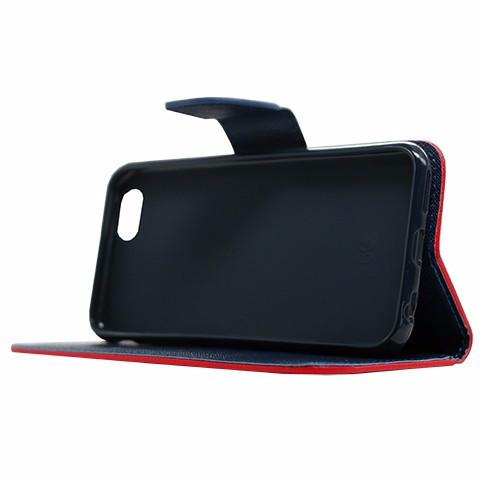 Θήκη Πορτοφόλι Fancy Book από Δερματίνη - iPhone 11 Pro Max - Κοκκινο / Μπλε - iThinksmart.gr