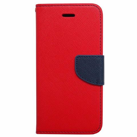 Θήκη Πορτοφόλι Fancy Book από Δερματίνη - iPhone 11 Pro Max - Κοκκινο / Μπλε - iThinksmart.gr