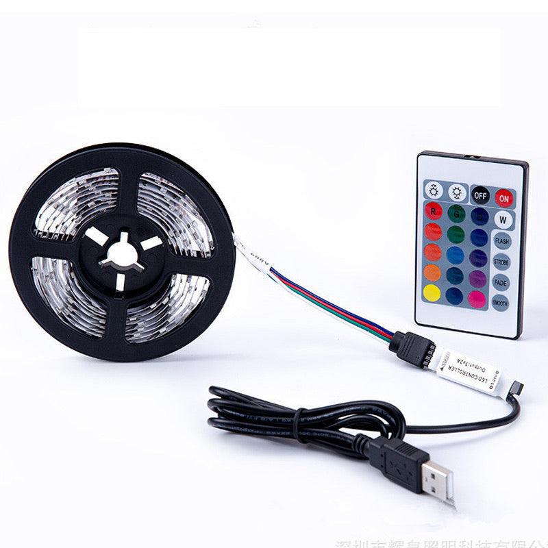 Ταινία LED RGB με κοντρόλ OEM - 2 Μέτρα Αυτοκόλλητη - USB - iThinksmart.gr