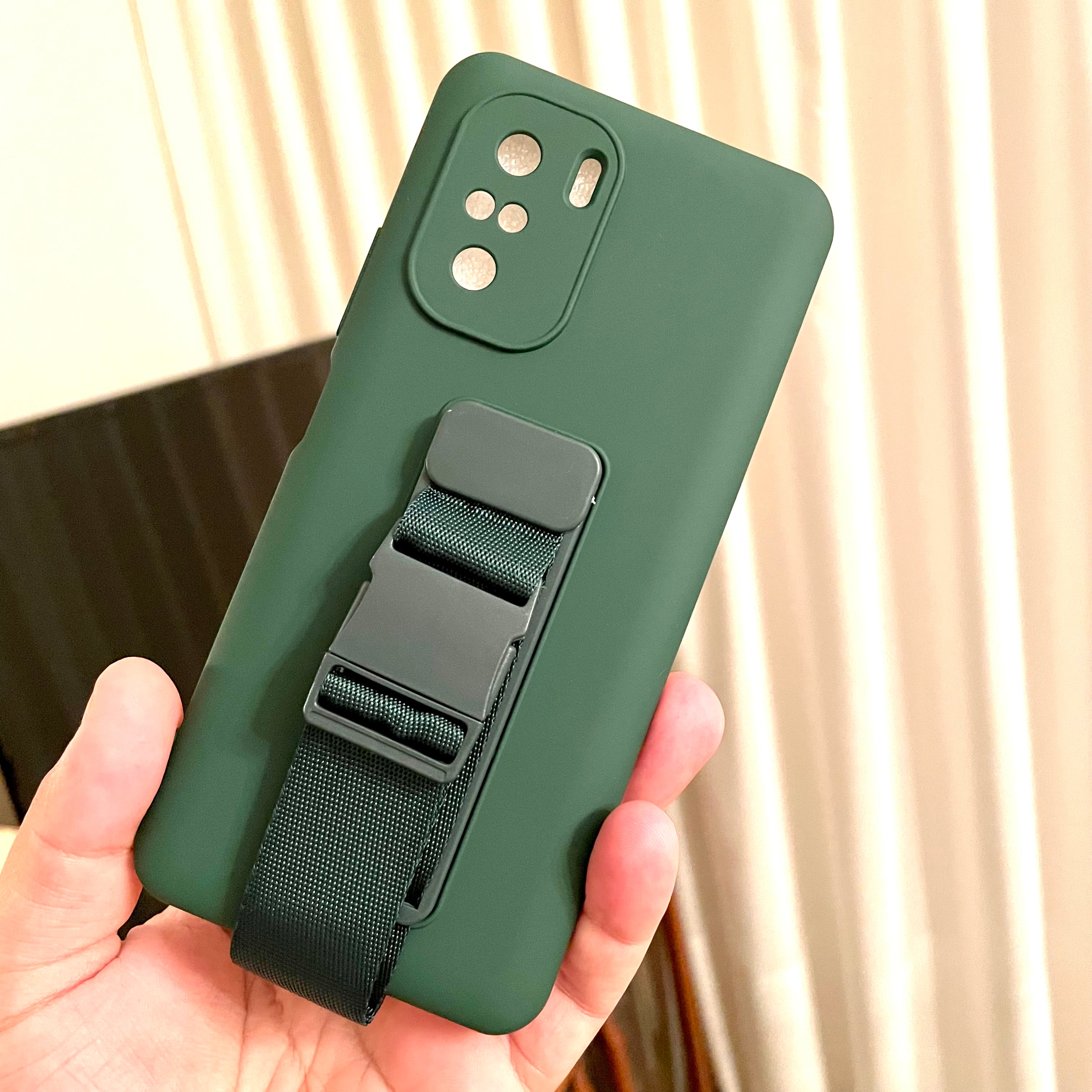 Θήκη Xiaomi Poco F3 με Ιμάντα Καρπού - OEM - Πράσινο
