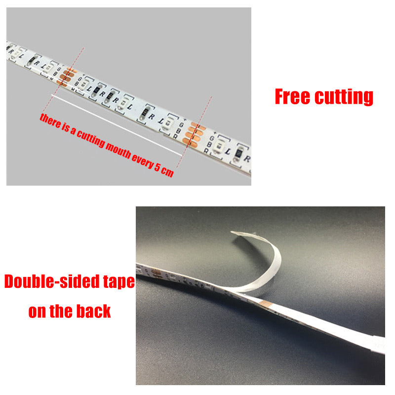 Ταινία LED RGB με κοντρόλ OEM - 2 Μέτρα Αυτοκόλλητη - USB - iThinksmart.gr