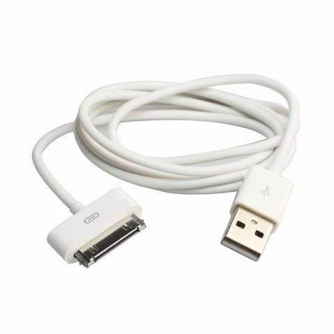 Καλώδιο Φόρτισης & Δεδομένων USB - iPhone 4/4s, iPad 2/3/4 - 1m Λευκο - iThinksmart.gr