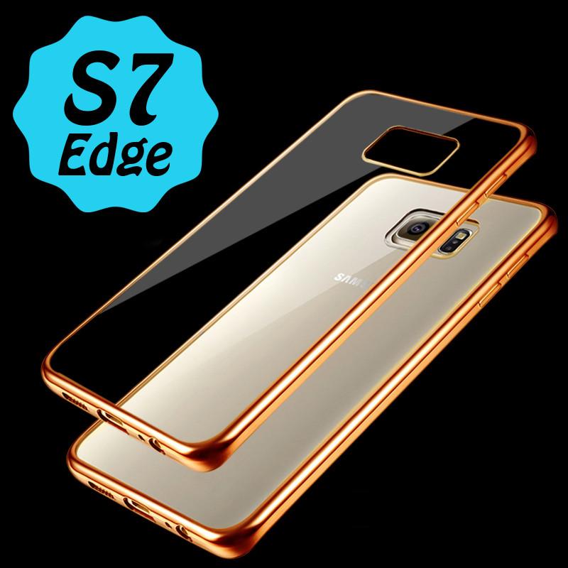 Θηκη TPU "Luxury Frame" Χρυση - Samsung Galaxy S7 Edge - iThinksmart.gr