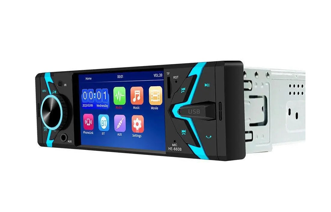 1DIN car audio system with Touch Screen - 4015 - 4'' - MP5 - 000506