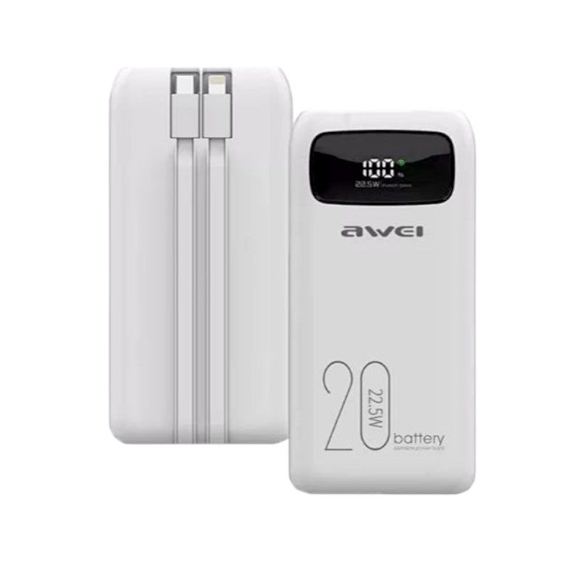 Powerbank - P169K - 20.000mah - AWEI - 002981 - White
