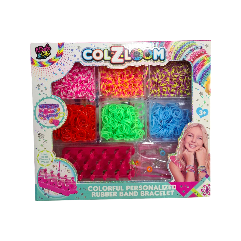 DIY bracelet making set with rubber bands - 16315DIY - 004265