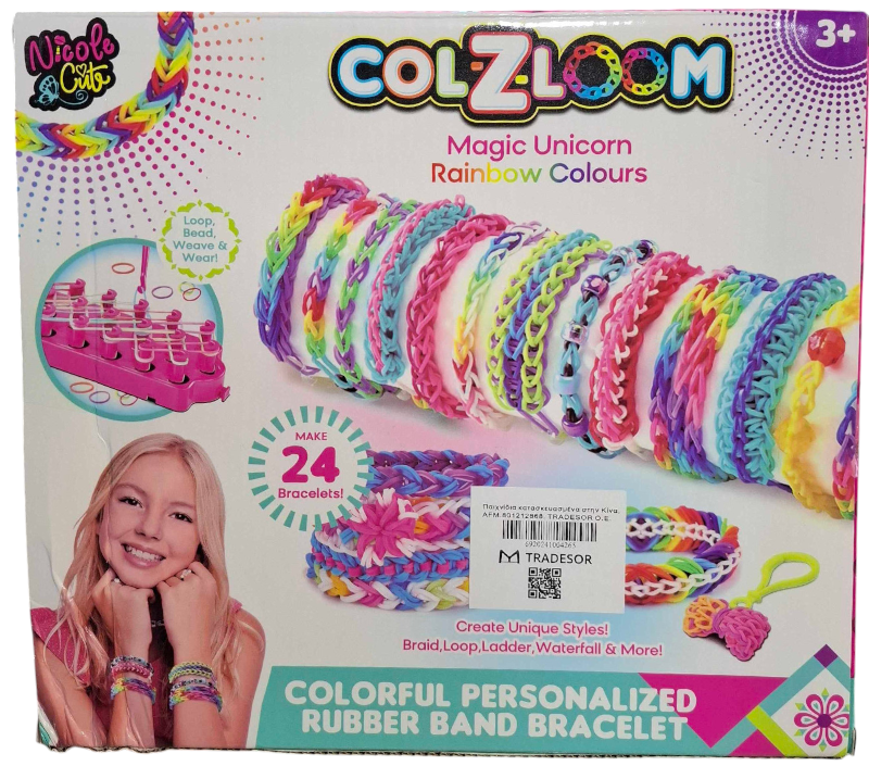 DIY bracelet making set with rubber bands - 16315DIY - 004265