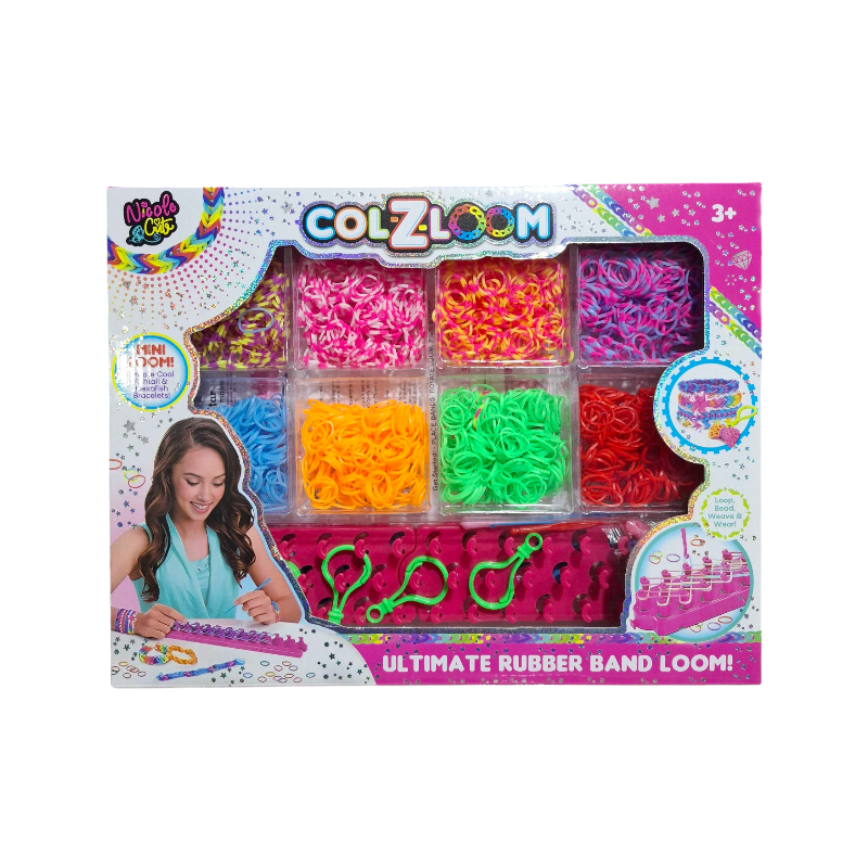 DIY bracelet making set with rubber bands - 16317DIY - 004268