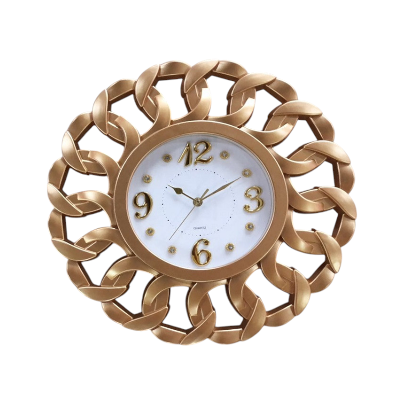 Vintage Wall Clock - 863T - 008632 - Gold
