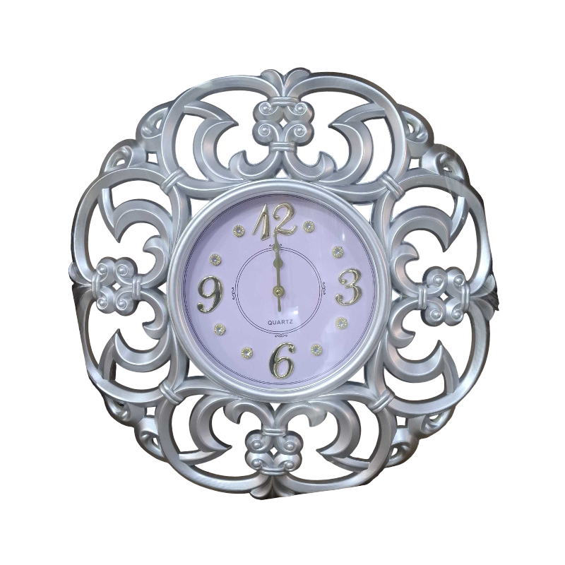 Vintage Wall Clock - 865T - 008656 - Silver