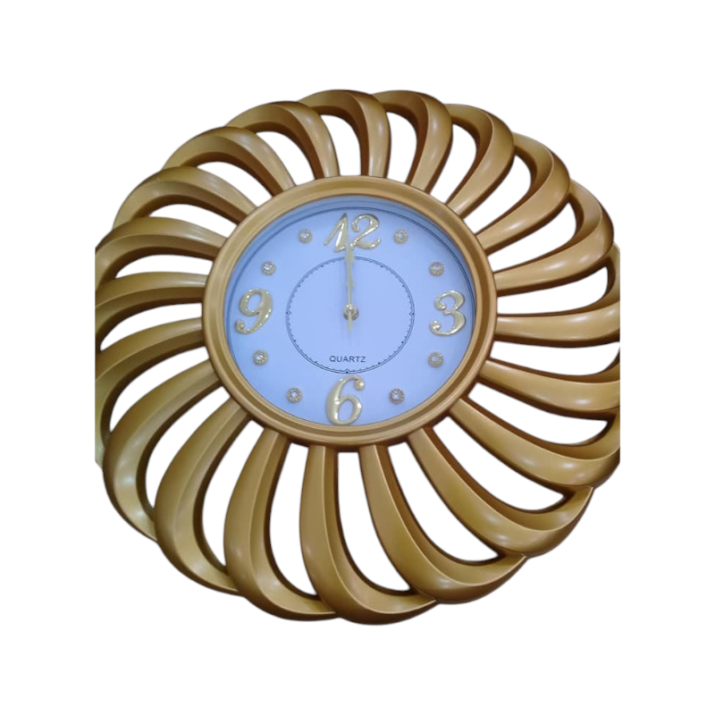 Vintage Wall Clock - 866T - 008663 - Gold