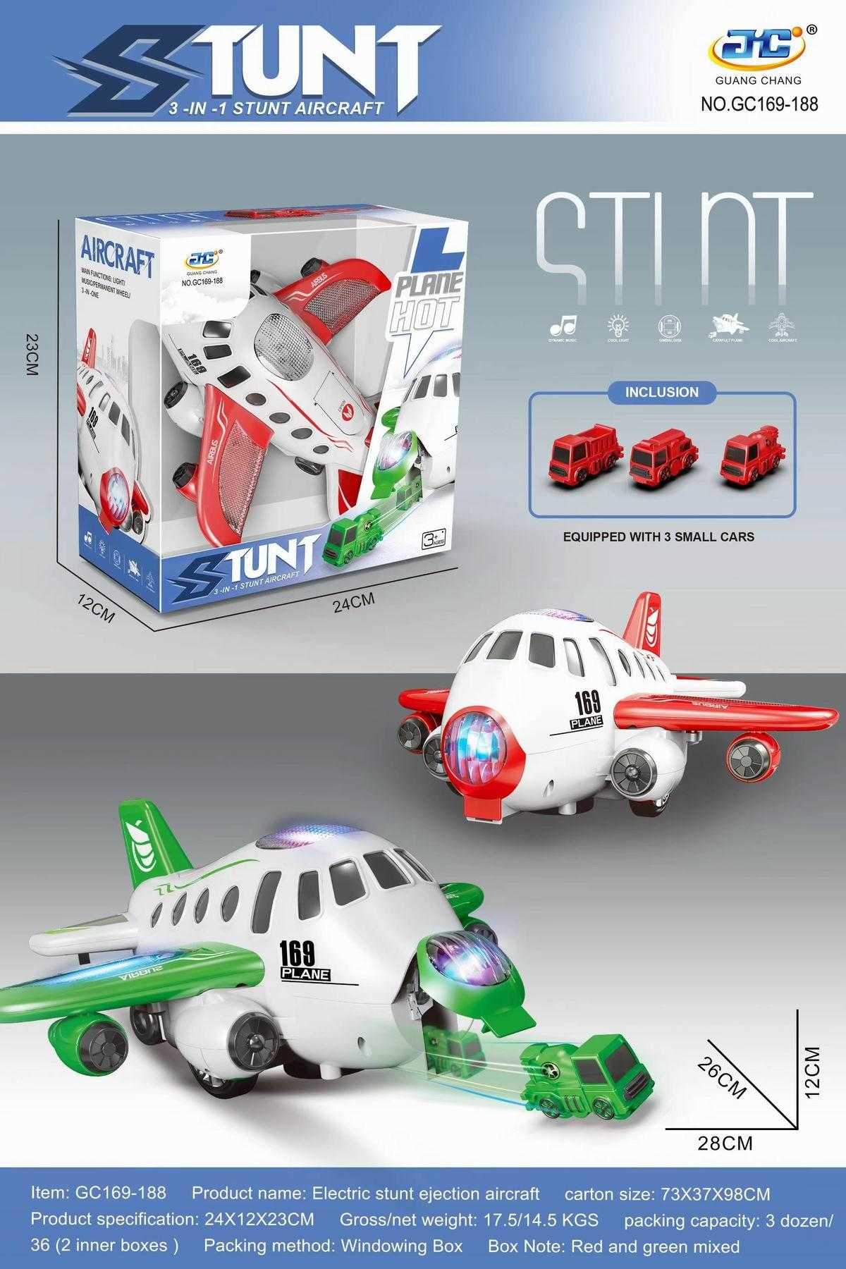 Electronic airplane with vehicle launcher - GC169-188 - 215246