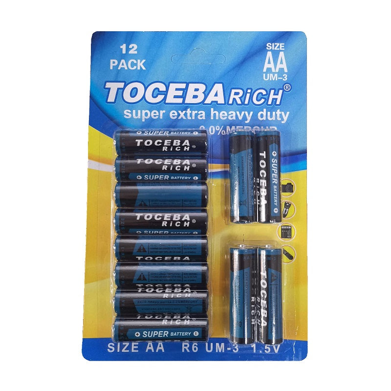 AA batteries – UM-3 – 1.5V – 12pcs – 400086