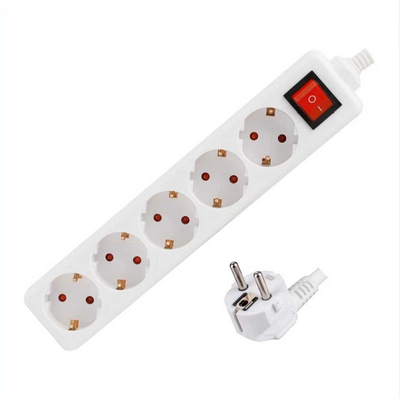 5-position power strip with switch - Suko - ST-NGB05S - 1.5m - 068257