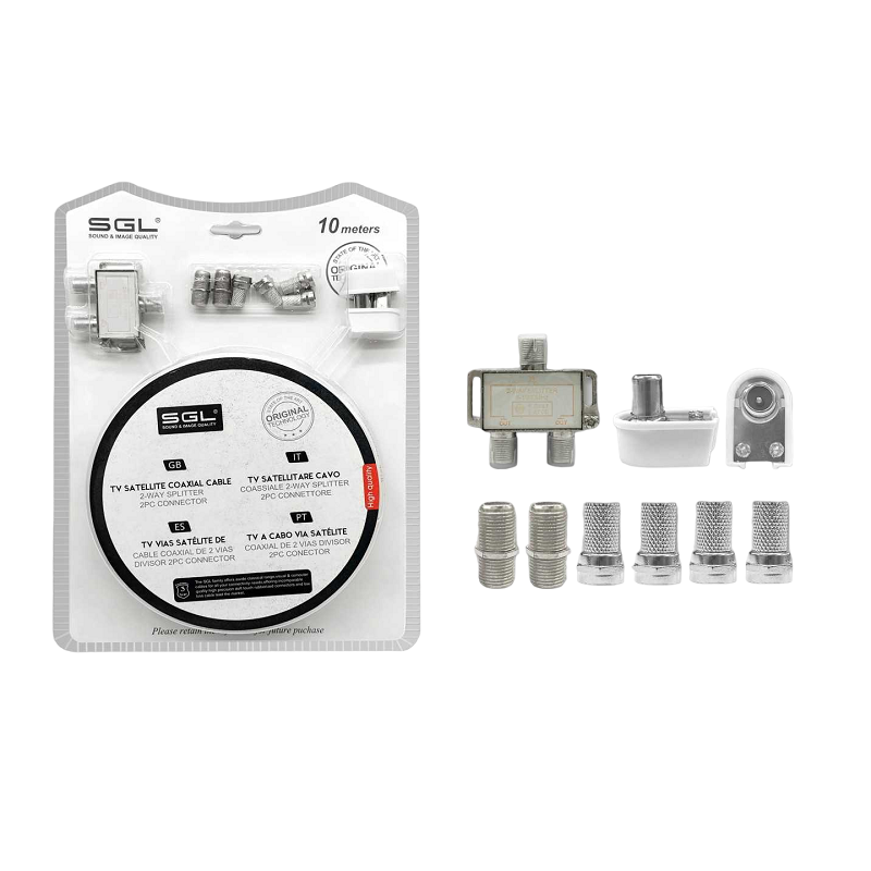 TV antenna connection set - 7221-1 - 10m - 096711