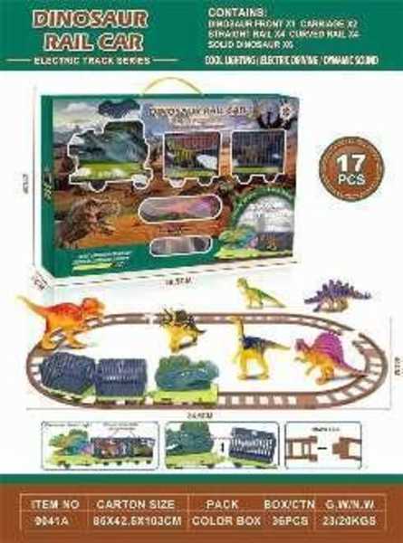 Children's train with rails - Dinosaurs - 0041A - 102696