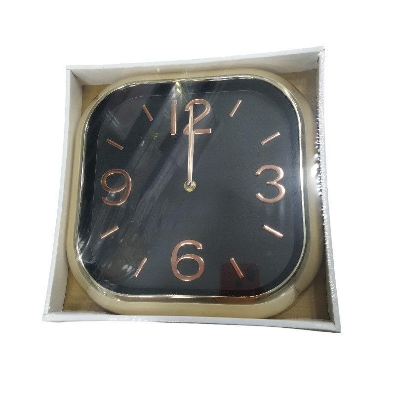 Ρολόι τοίχου - 736D - 120049 - Black/Gold - iThinksmart.gr