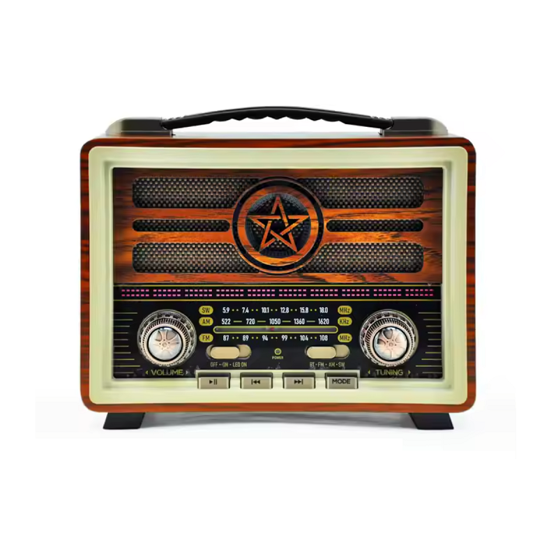 Retro Rechargeable Radio - MD-2026 - 120257 - Brown