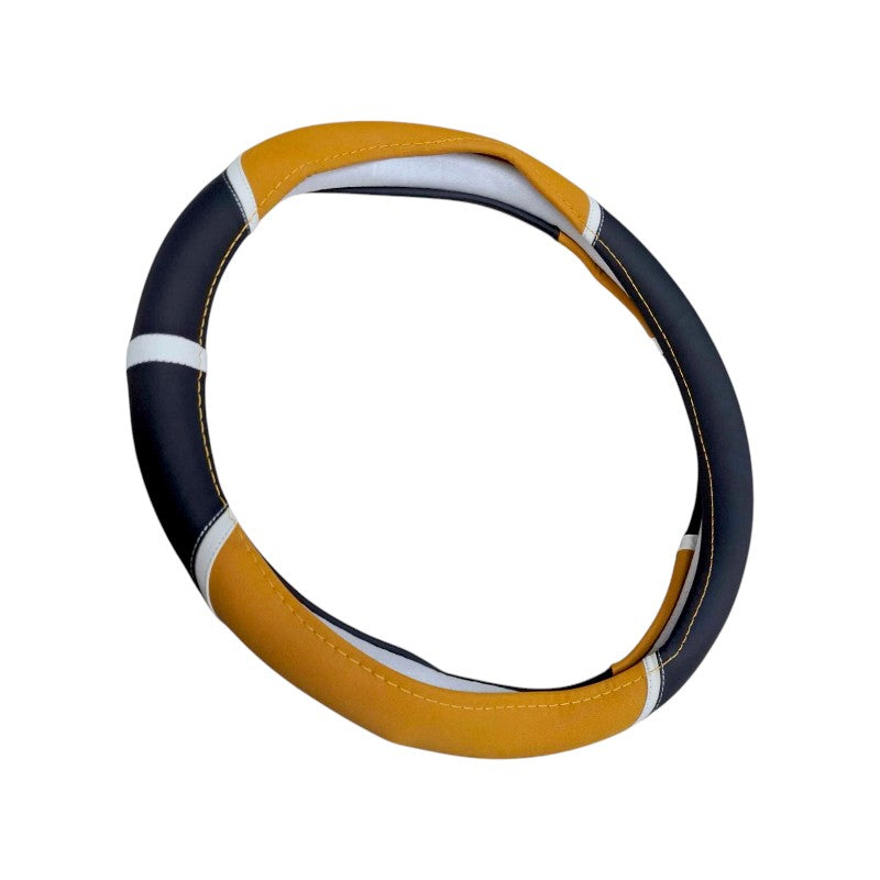 Car Steering Wheel Cover - AL-7 - 122322 - Dark Yellow