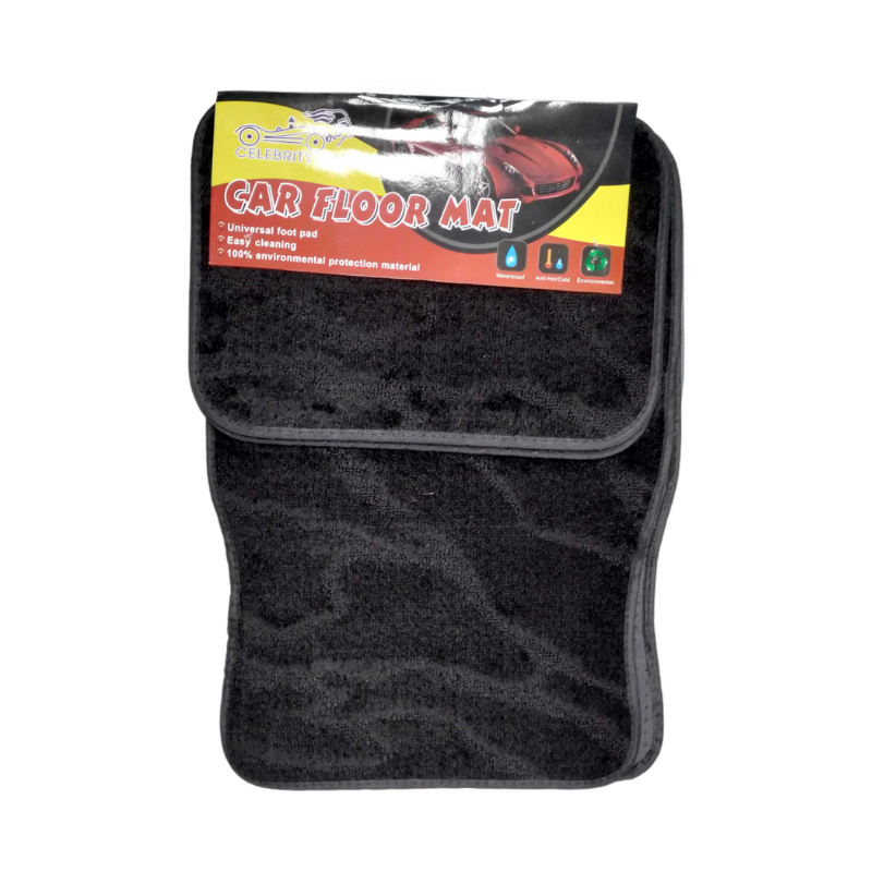 Πατάκια αυτοκινήτου - Celebrity Car - 4pcs - TH01 - 122391 - Black - iThinksmart.gr