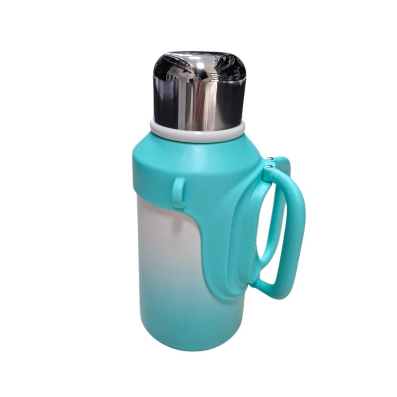 Portable thermos flask with handle - 1000ml - 123743 - Light Blue