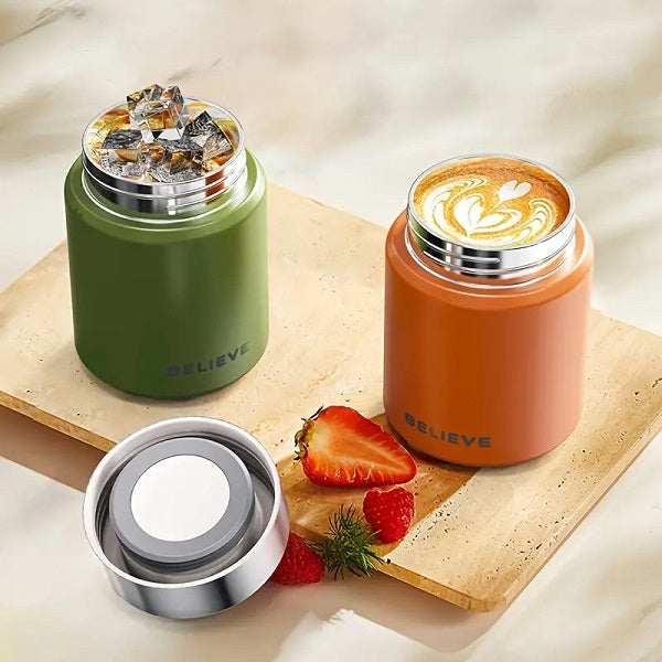 Portable thermos flask - 220ml - 123798 - Orange