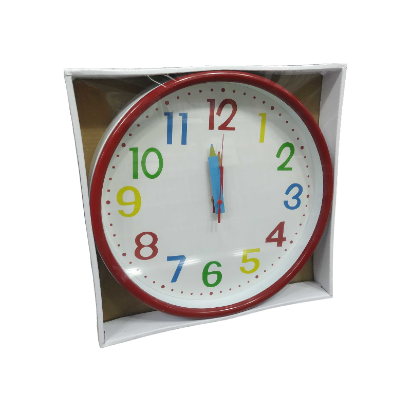 Children's wall clock - 708 - 124016 - Red