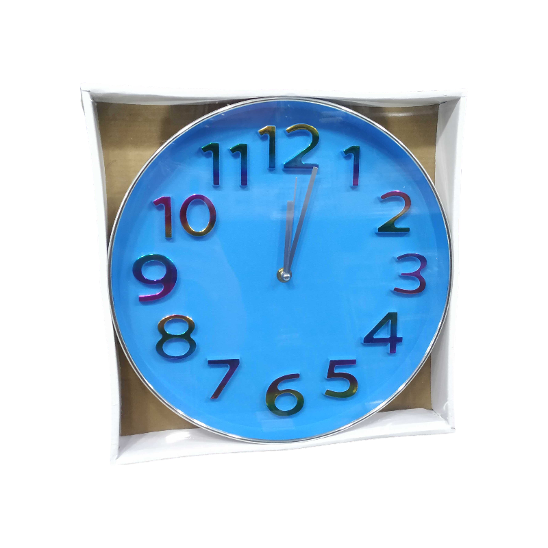 Wall clock - 615C - 124191 - Blue