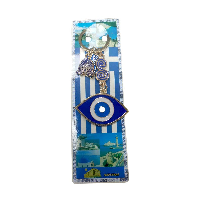 Tourist Souvenir Keychain - Set of 12pcs - Greece - 127150