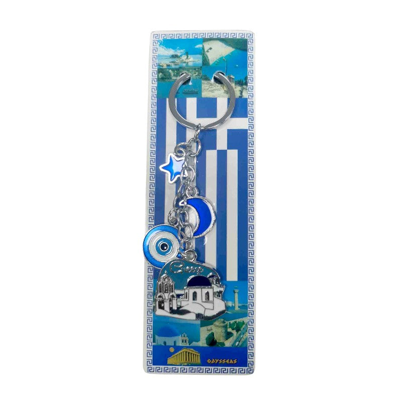 Tourist Souvenir Keychain - Set of 12pcs - Greece - 127192