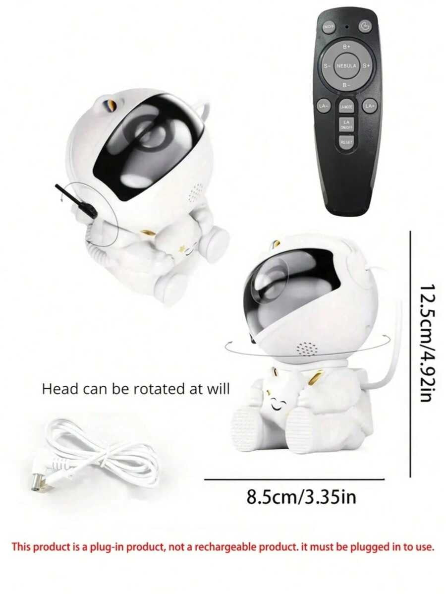 Mini Αστροναύτης Προτζέκτορας Γαλαξία RGB - Φωτιστικό Νυκτός & Starry Sky για Παιδικό Δωμάτιο & Gaming Setup