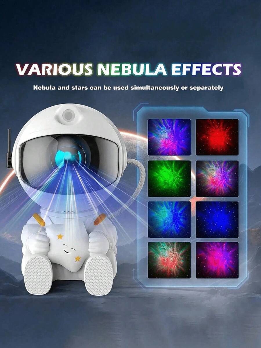 Mini Αστροναύτης Προτζέκτορας Γαλαξία RGB - Φωτιστικό Νυκτός & Starry Sky για Παιδικό Δωμάτιο & Gaming Setup