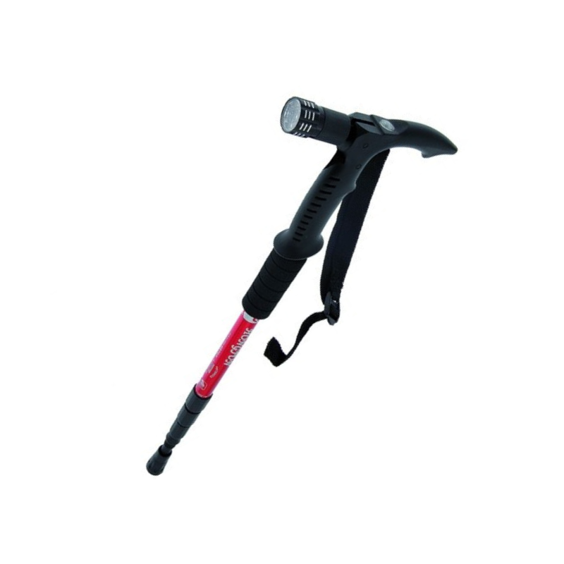 Telescopic hiking pole with flashlight - Pole - 138339 - Red