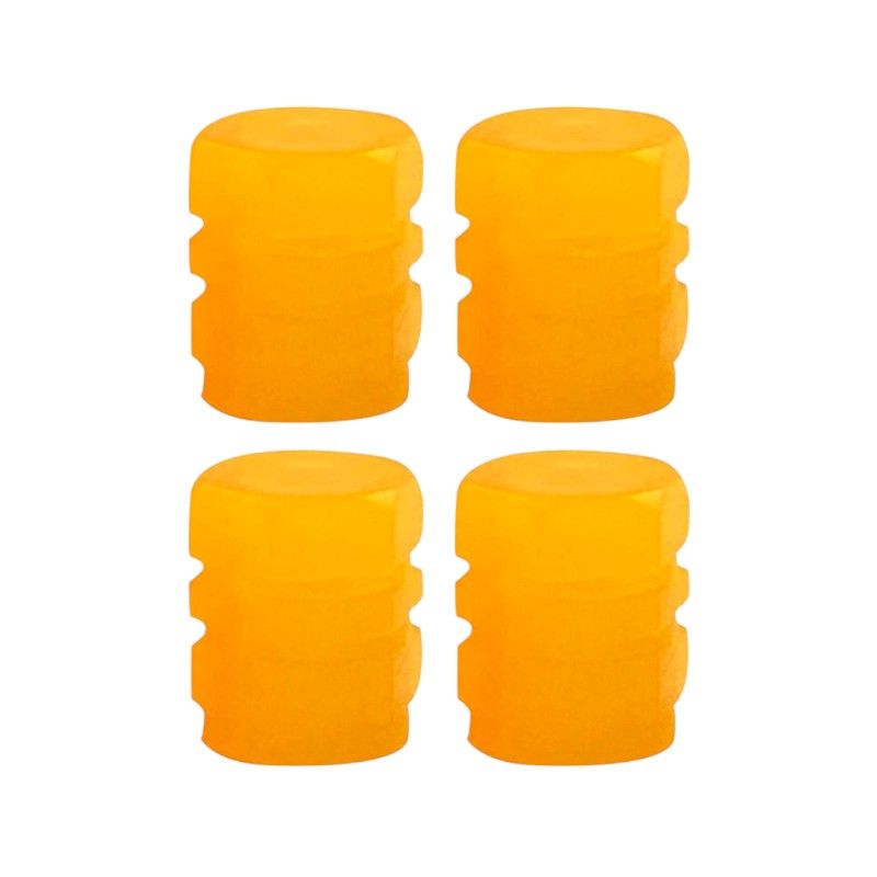 Καπάκι βαλβίδας ελαστικών αυτοκινήτου φωσφορίζον - R-Z17201-4U - 140532 - Orange