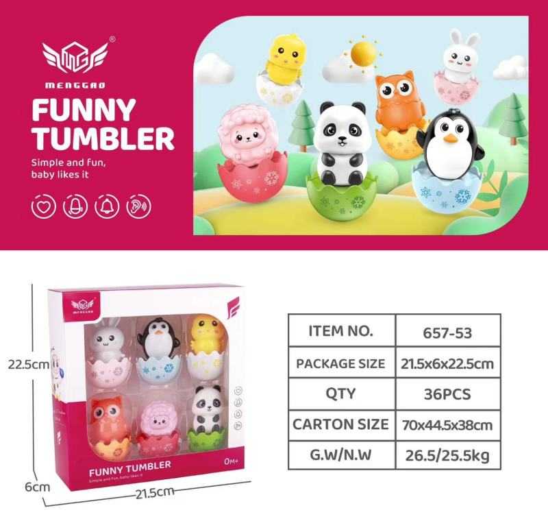 Σετ ζωάκια με βάση αυγό που δεν πέφτει - 657-53 - 917404